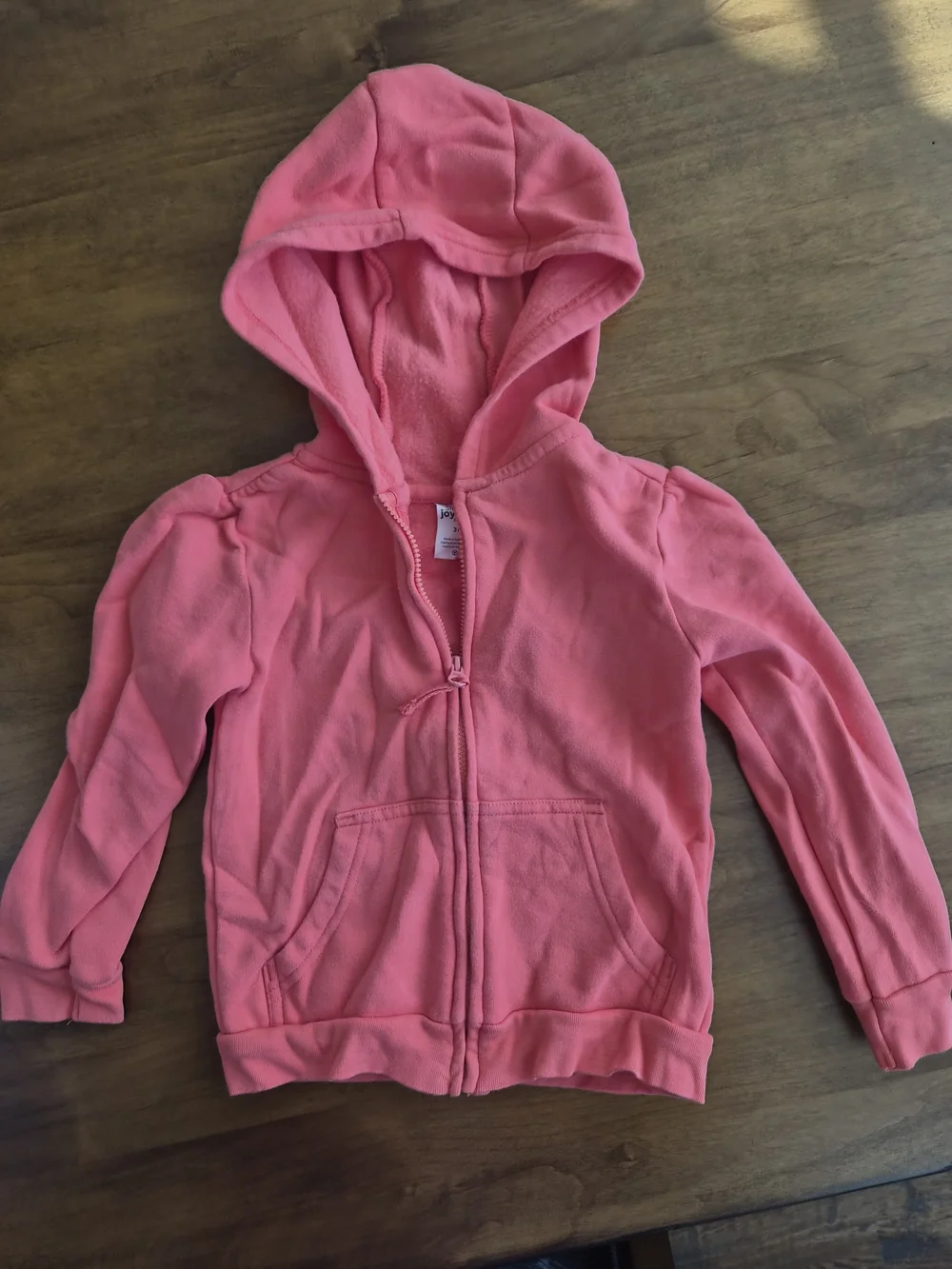 Carter's Coral Pink Zip Hoodie Sz 3T